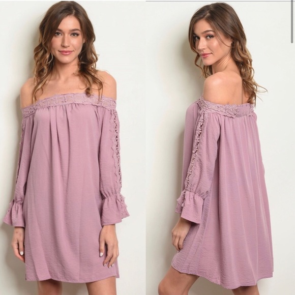 Dresses & Skirts - Off the shoulder crochet dress